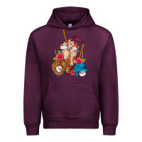 Mauve Wine Baseball Frappe Urban Hoodie - FaDigitalArtStudio