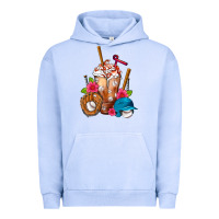 Pigment Grape Ice Baseball Frappe Urban Hoodie - FaDigitalArtStudio