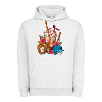 Pigment Lunar Rock Baseball Frappe Urban Hoodie - FaDigitalArtStudio