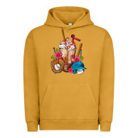 Pigment Peanut Butter Baseball Frappe Urban Hoodie - FaDigitalArtStudio