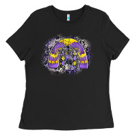 Black halloween rainbow Ladies Tee - CowhideDigitalArt