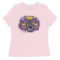 Bubblegum Pink halloween rainbow Ladies Tee - CowhideDigitalArt