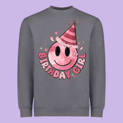 Birthday Girl Heavyweight Sweatshirt Designed By Maliassmallbusiness