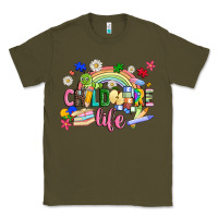 Army Green childcare life Classic Tee - JahusDesignShop