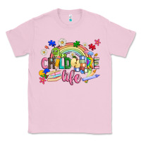Bubblegum Pink childcare life Classic Tee - JahusDesignShop