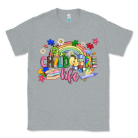 Heather Grey childcare life Classic Tee - JahusDesignShop