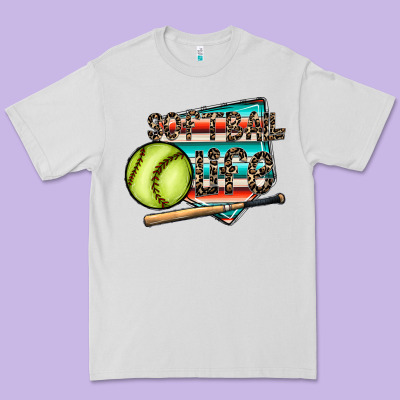 Softball Life Premium Tee Designed By Cowhidedigitalart