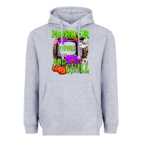 Heather Grey Horror movies and chill Heavyweight Hoodie - NancyCooperArtShop