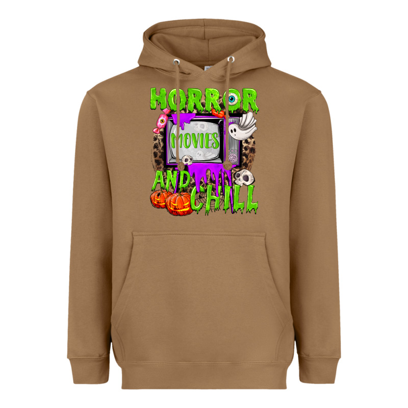 Horror Movies And Chill Heavyweight Hoodie by NancyCooperArtShop | Teevron