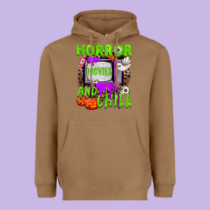 Horror Movies And Chill Heavyweight Hoodie Designed By Nancycooperartshop