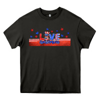 Asphalt love america gnome libbey cup Heavy Core Tee - HRA Design Shop