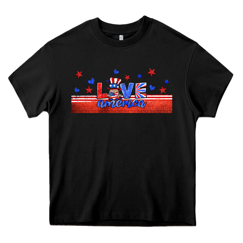 Love America Gnome Libbey Cup Heavy Core Tee by HRA Design Shop | Teevron