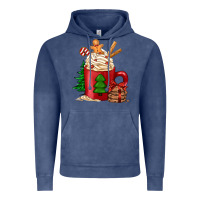 Vintage Denim Christmas coffee Vintage Hoodie - Jasminsmagicworld