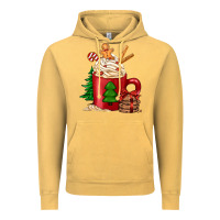 Vintage Mustard Christmas coffee Vintage Hoodie - Jasminsmagicworld