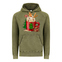 Vintage Olive Christmas coffee Vintage Hoodie - Jasminsmagicworld