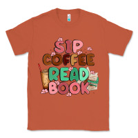 Copper sip coffee read book Classic Tee - MaliasSmallBusiness