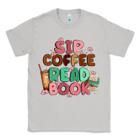 Moon Dust sip coffee read book Classic Tee - MaliasSmallBusiness
