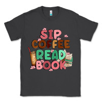 Smoke sip coffee read book Classic Tee - MaliasSmallBusiness