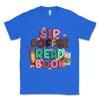 True Royal sip coffee read book Classic Tee - MaliasSmallBusiness