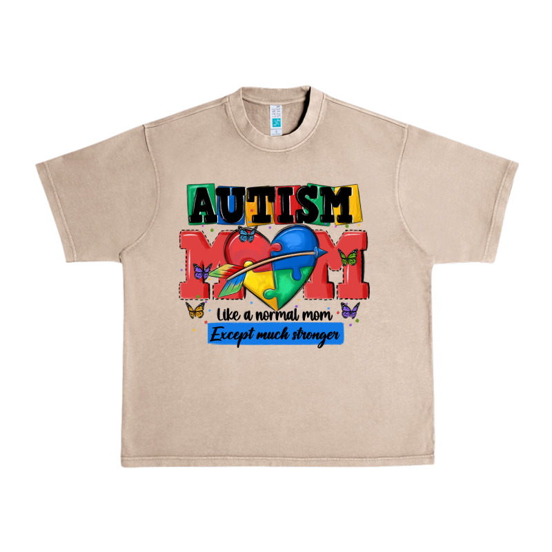 Autism Mom Like A Normal Mom Urban Heavy Tee by MaliasSmallBusiness | Teevron