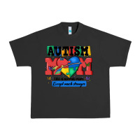 Pigment Black autism mom like a normal mom Urban Heavy Tee - MaliasSmallBusiness