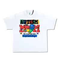 White autism mom like a normal mom Urban Heavy Tee - MaliasSmallBusiness