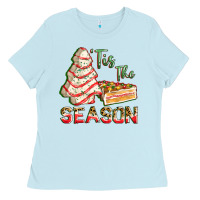Baby Blue tis the season Ladies Tee - FaDigitalArtStudio