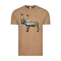 Vintage Coffee reindeer buck deer Vintage Tee - LillyAllenDesigns