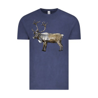 Vintage Denim reindeer buck deer Vintage Tee - LillyAllenDesigns