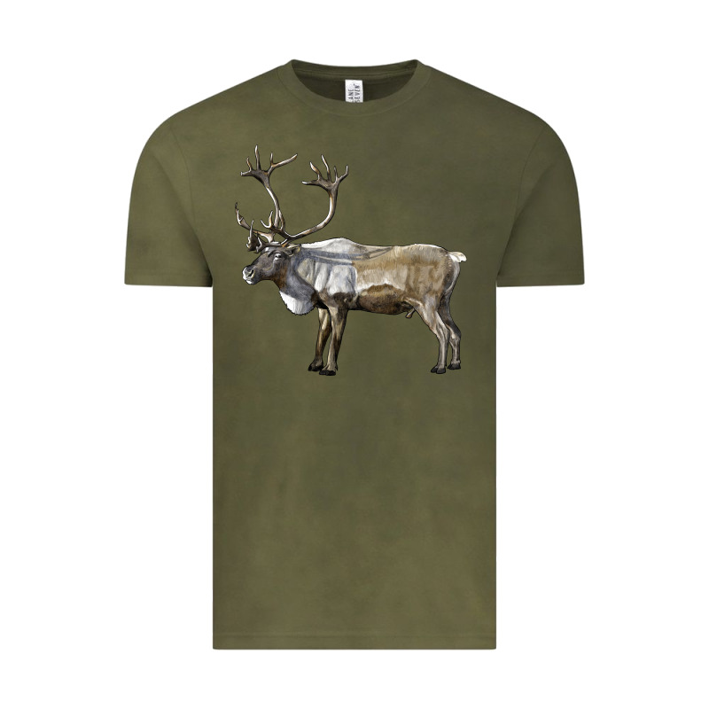 Reindeer Buck Deer Vintage Tee by LillyAllenDesigns | Teevron