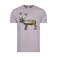 Vintage Zinc reindeer buck deer Vintage Tee - LillyAllenDesigns