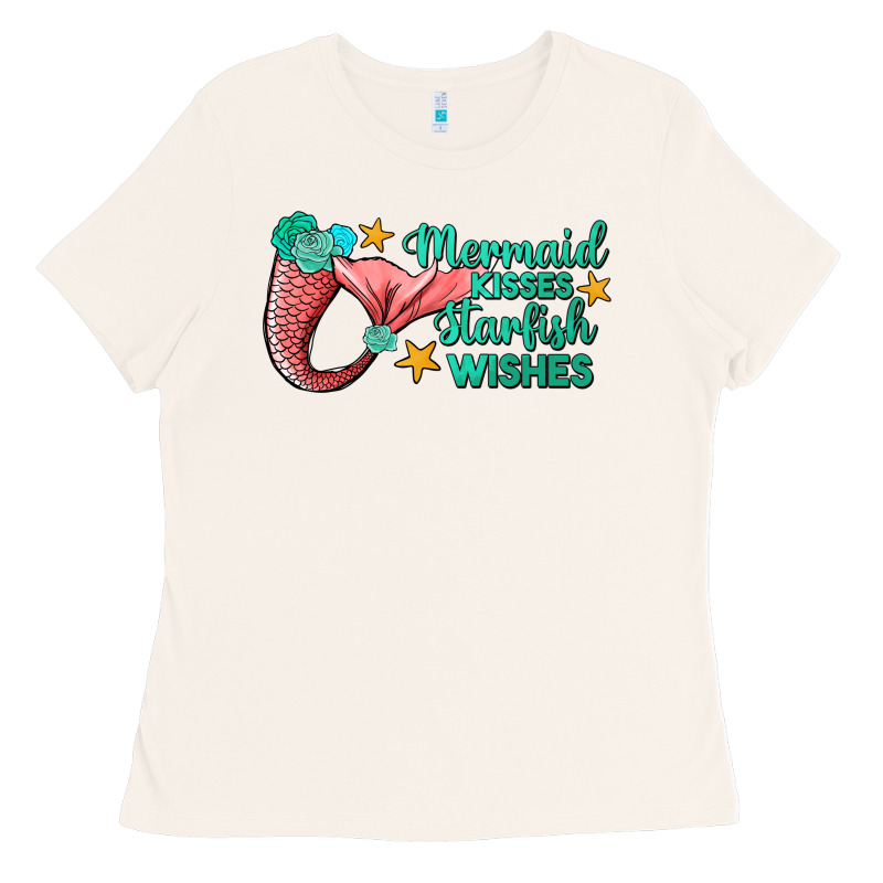 Mermaid Kisses Starfish Wishes Ladies Tee by JahusDesignShop | Teevron