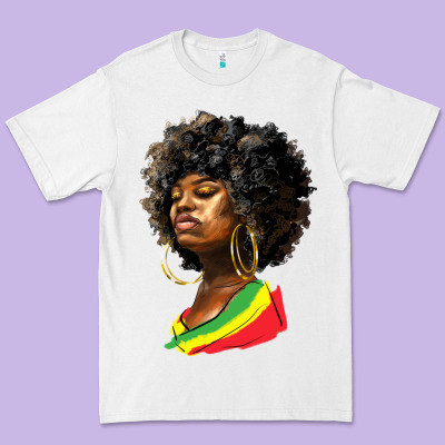 Juneteenth Black Women Premium Tee Designed By Hra Design Shop