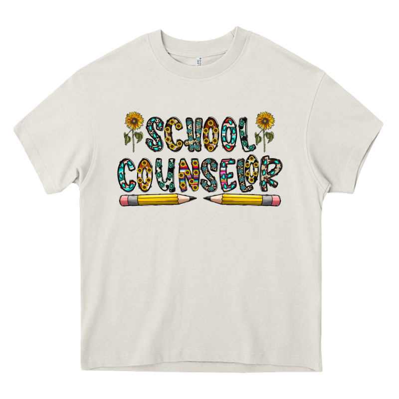 School Counselor Heavy Core Tee by CowhideDigitalArt | Teevron