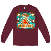 Burgundy my destiny Long Sleeve Tee - NancyCooperArtShop
