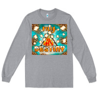 Heather Grey my destiny Long Sleeve Tee - NancyCooperArtShop
