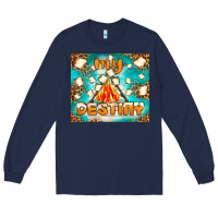Navy my destiny Long Sleeve Tee - NancyCooperArtShop