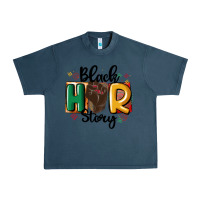 Midnight Navy black story Urban Heavy Tee - MaliasSmallBusiness