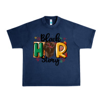 Navy black story Urban Heavy Tee - MaliasSmallBusiness