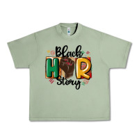 Oil Green black story Urban Heavy Tee - MaliasSmallBusiness