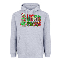 Heather Grey i believe in santa paws Heavyweight Hoodie - texasbilliewilder