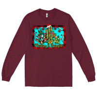 Burgundy merry & bright Long Sleeve Tee - JahusDesignShop