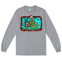 Heather Grey merry & bright Long Sleeve Tee - JahusDesignShop