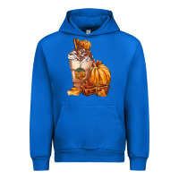 Cobalt Pumpkin Spice Coffee Urban Hoodie - FaDigitalArtStudio