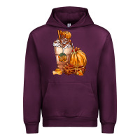 Mauve Wine Pumpkin Spice Coffee Urban Hoodie - FaDigitalArtStudio