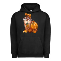 Pigment Black Pumpkin Spice Coffee Urban Hoodie - FaDigitalArtStudio