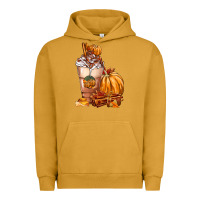 Pigment Peanut Butter Pumpkin Spice Coffee Urban Hoodie - FaDigitalArtStudio