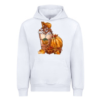 White Pumpkin Spice Coffee Urban Hoodie - FaDigitalArtStudio