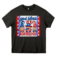 Asphalt god bless America gnomes Heavy Core Tee - HRA Design Shop