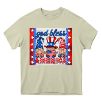 Mossy god bless America gnomes Heavy Core Tee - HRA Design Shop